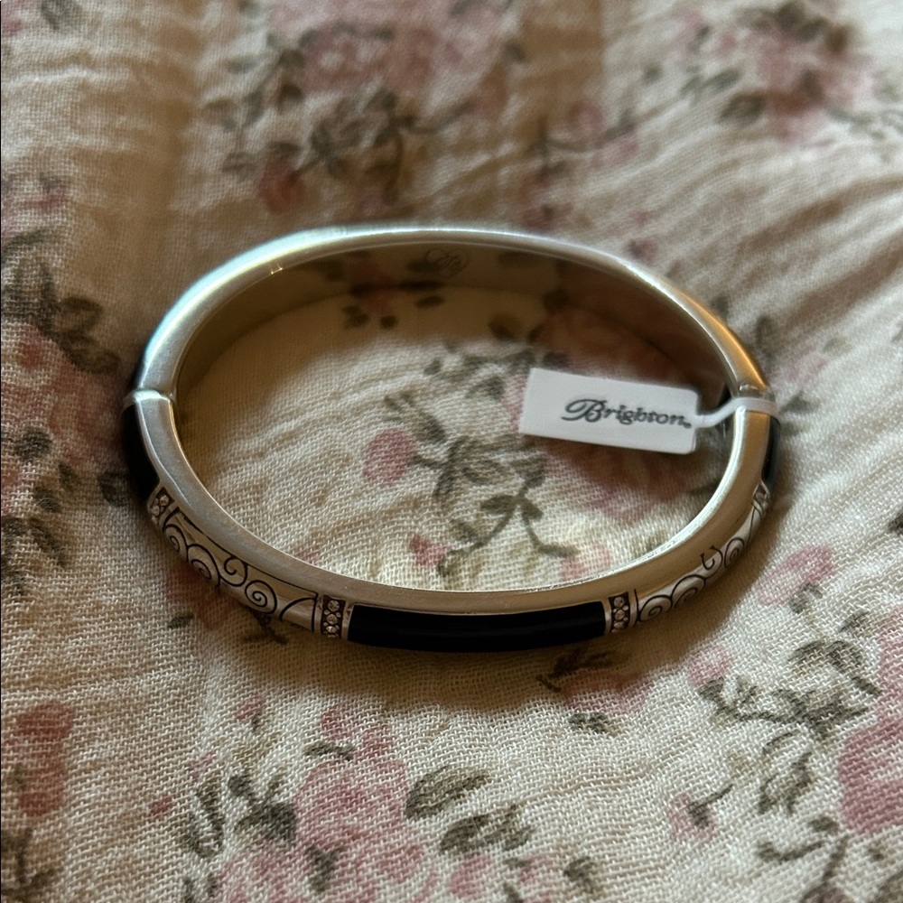 Brighton Silver and Black Swirl Bracelet